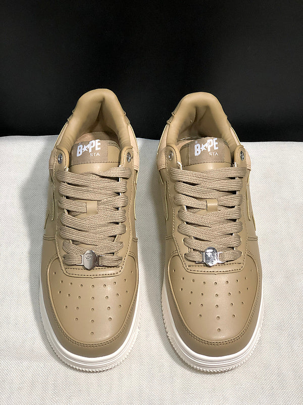 BAPE STA Tokyo Low-Top Sneakers – Tan/Gum